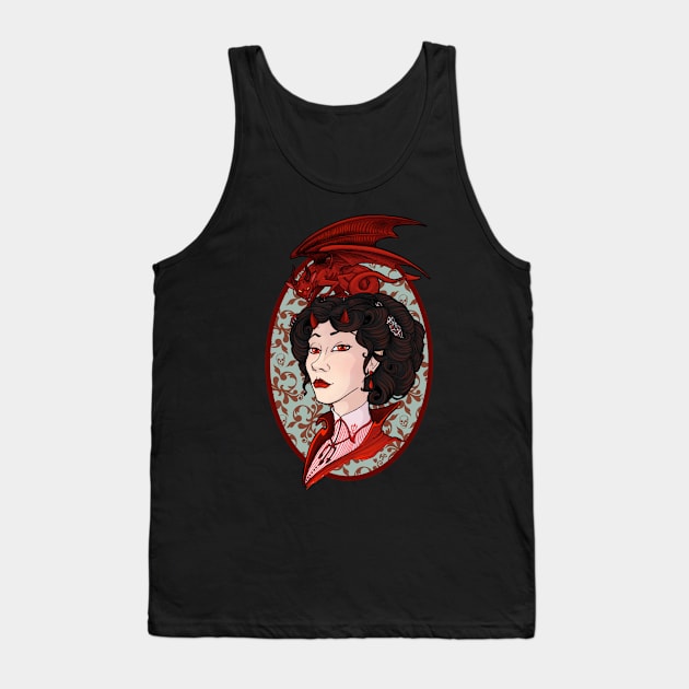 Lady lucifer Tank Top by Holly_Pierson_Art